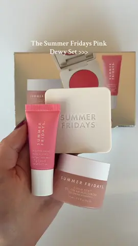 Best holiday gift set for the girls!! 💕 Who doesn't love a pink lippie and blush and the moisturizer is the perfect glowy base for makeup @Summer Fridays #girlthings #summerfridays #sephora #girly #aesthetic 