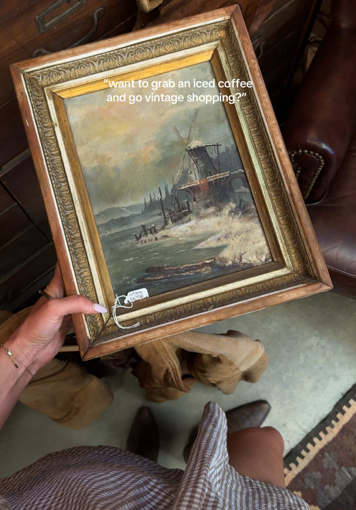 name a better way to spend your Sunday!! ☕️🍂🖼️✨ #vintagefinds #juliancalifornia #relatable #pinterestaesthetic #vintagehome 