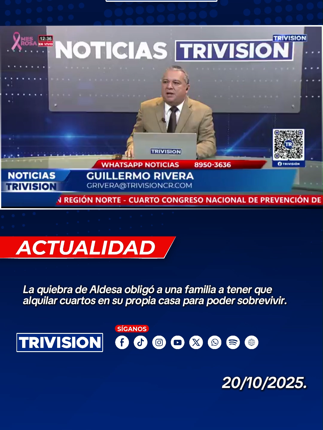 🔴#NoticiasTrivision| La quiebra de Aldesa obligó a una familia a tener que alquilar cuartos en su propia casa para poder sobrevivir.