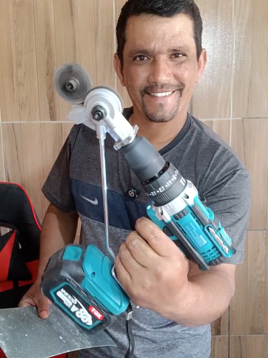 adaptador cortador de Chapa metálica e alumínio para parafusadeira furadeira #tiktokshop 