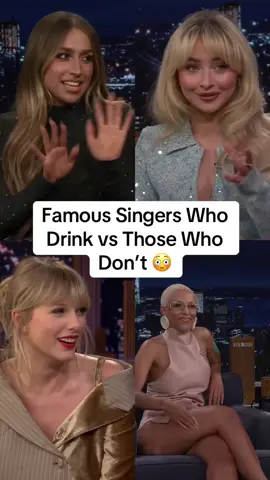 Famous Singers Who Drink vs Those Who Don’t 😳 #celebrityfacts #musicindustry #Singers 