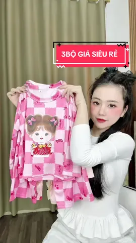 Combo 3 bộ bé gái xinh iuu . Chất đẹp ghiền mà giá quá hơi ... hốt ngay cho con iuuu 1 set thôi mẹ ưiii #bobe #bothudong #thoitrangtreem #viral #maccungthuy 
