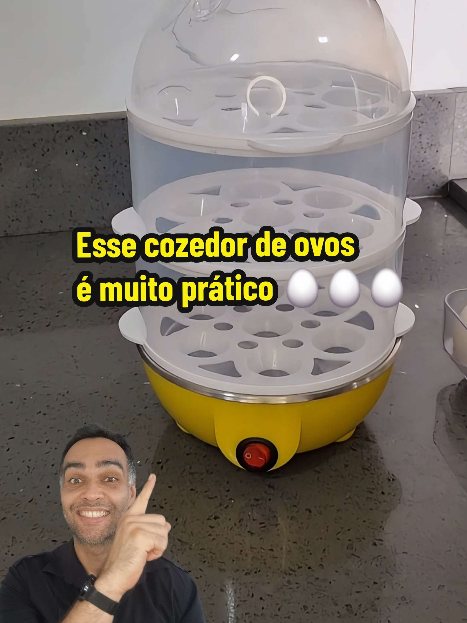 Esse Cozedor de Ovos Elétrico é muito prático e vai ajudar no seu dia a dia  #cozinha #decor 