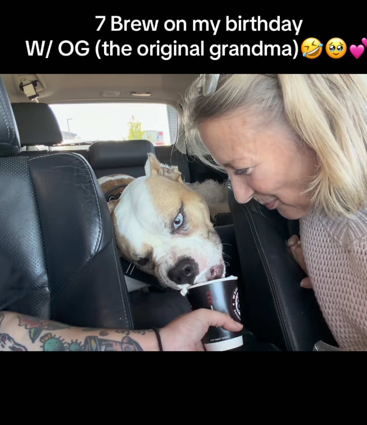 Been a great birthday so far 🥹💕 @7brewcoffee 