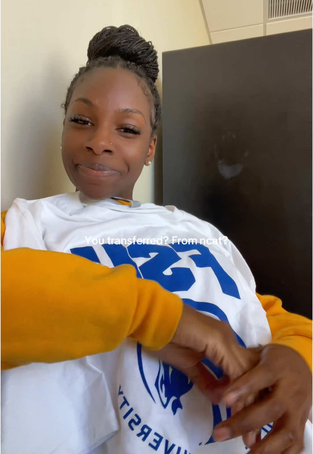 I love both schools I swear 😃 Happy Transfer Week ! #transferstudent #fayettevillestateuniversity #ncat 