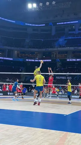 oos swing for the win 🇧🇷 #MWCH #Philippines2025 @Volleyball World  #volleyball #mensvolleyball #volleyballworld 