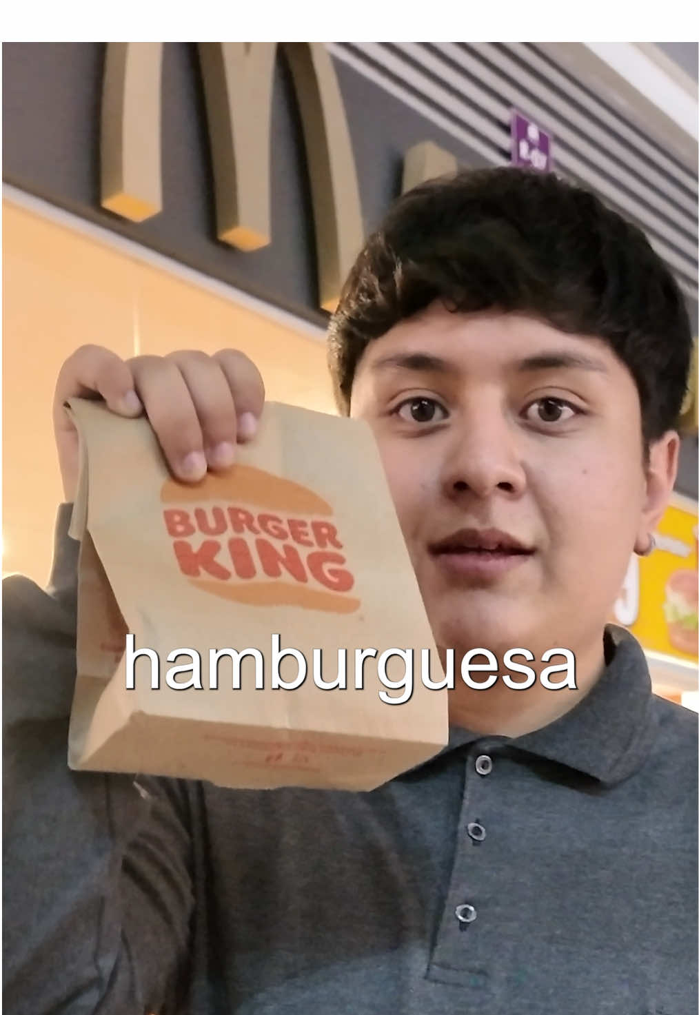 Comí algo de Burger King en  McDonald’s #fyp #shexartz 