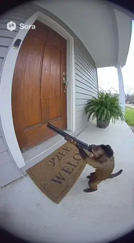 WHO GAVE BRO THAT 😭🙏 #monkey #funnyvideos  #viral #soraai2 #fyp 