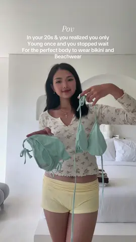 But i’ve seen a lot of 40s even 50s women in bikinis and look amazing as well 😍😍 No matter where u at if u want just do it <3  Confidence looks much prettier <3 #bikini #balibabes #bikinihaul #bikiniseason #beachwear set bikini set beach swimsuit summer beacy island gym swimming tankini bali baliisland canggu olshop bikinibali bikiniindonesia cute 