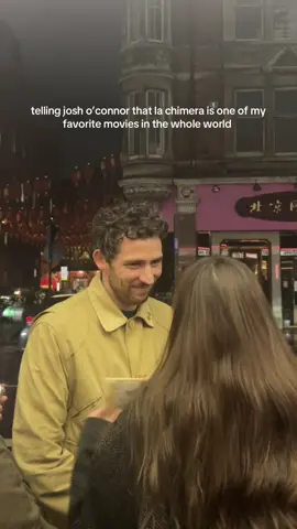 i will never get over how josh looked at me when i told him how much i love la chimera 🥺 #joshoconnor #fyp #foryoupage #foryou #xyzabc 