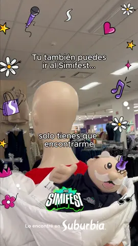 ¡Visita Suburbia Plaza Oriente, busca al Dr. Simi y participa para ganar un pase doble al #simifest! Sigue estos pasos: El próximo 24 de octubre del 2025 de 14:00 a 17:00 hrs, visita  Suburbia Plaza Oriente 📍Av. Canal del Tezontle No. 1520 C, Col. Alfonso Ortíz Tirado, Iztapalapa CDMX C.P. 9020.  Busca a uno de los 10 peluches que estarán escondidos en la sucursal. Si lo encuentras, tómale una foto en el lugar que lo encontraste, súbela a tus historias de Instagram con la leyenda: “Yo encontré mi Simi en (categoría donde lo hallaste)”, acompañado del hashtag  #LoEncontréEnSuburbia y etiquétanos (@modasuburbia). Acércate al área de crédito y pregunta por el personal responsable de la dinámica. Muéstrales el peluche que encontraste junto a tu historia publicada y una vez que lo validen… ¡Podrías ser ganador de un pase doble para el SimiFest 2025! Nota: Es importante contar con un correo ligado a una cuenta ticketmaster para poder entregar los accesos.  Consulta términos y condiciones en la página web.