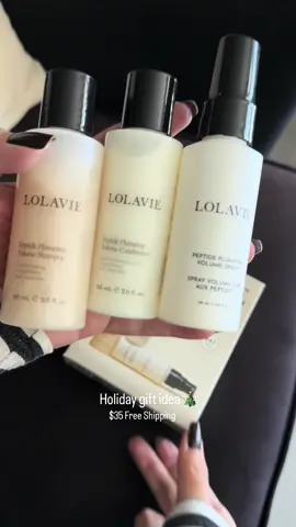 @LolaVie the peptide plumping volume travel kit #lolavie #lolaviehair #affordablehaircare #tiktokshopcreatorpicks #jenniferaniston 