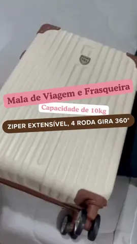 Kit de Mala de Bordo e Frasqueira  #achadinhos #achadosshopee #malas #viagens #ferias 