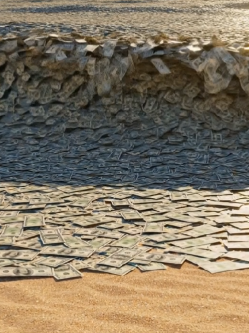 Satisfying ASMR videos of Dollar's /Money 💰 🤑 money dollars videos #satisfying #ASMR #waves #Dollar  #money 