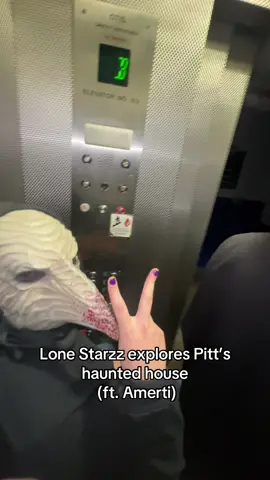 Lone Starzz explores Pitt’s Haunted House 🎃#lonestarzz #pitt #hauntedhouse #halloween #viral 
