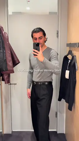 COS Henley Shirt Long Sleeve #fy #cos #henleyshirt #fashion #classicstyle 