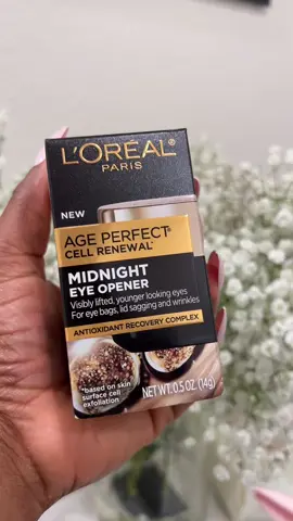 Unbox the New @L’Oréal Paris Age Perfect Cell Renewal Midnight Eye Opener and Midnight Eye Cream with me. #giftedbylorealparis #lorealparisskincare 