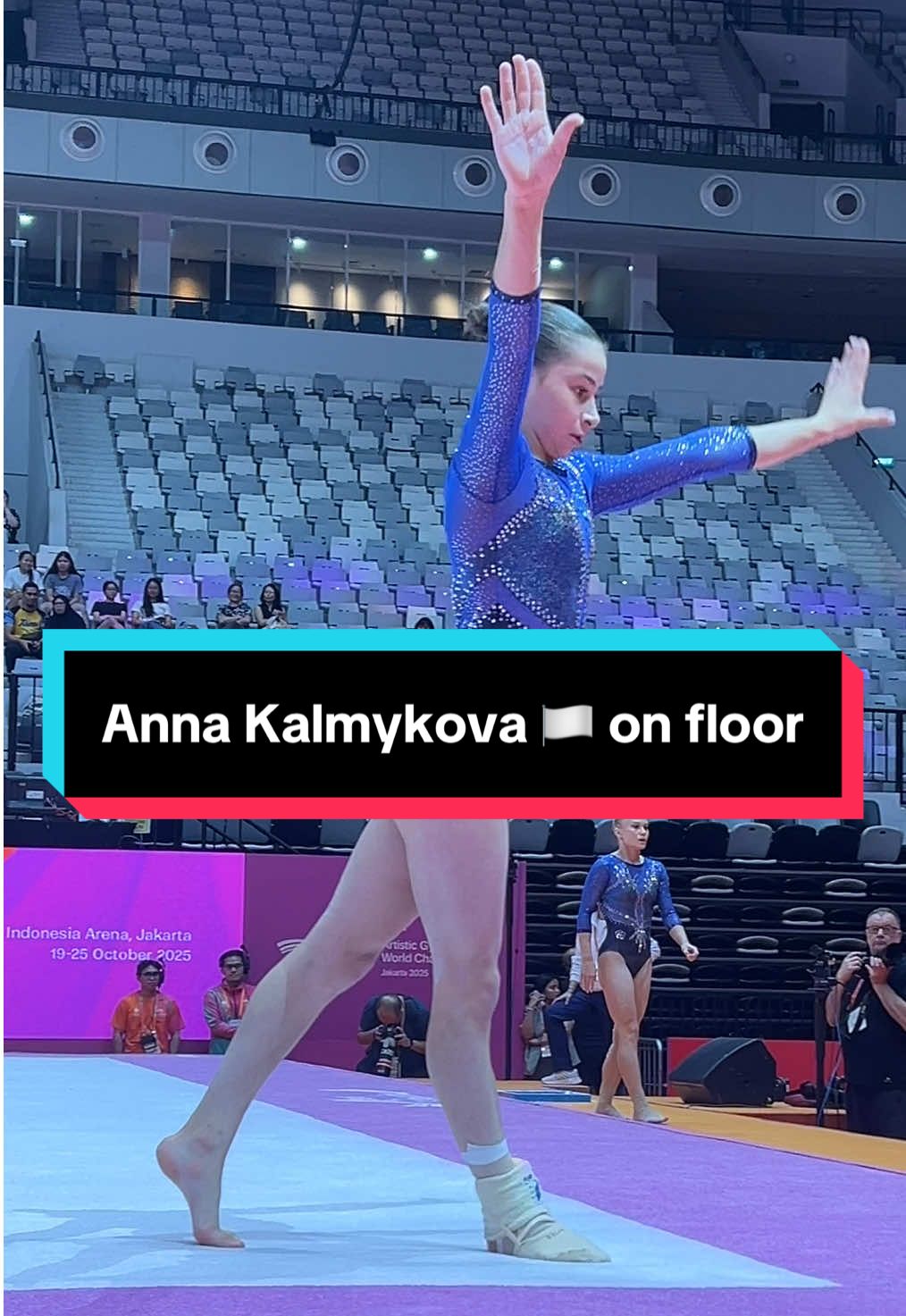 Anna Kalmykova (AIN) 🏳️ on floor  #MoveTolnspire #ARTWorlds2025 #JakartaGymnastics2025 