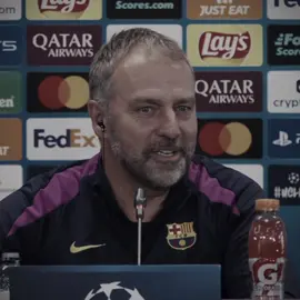 a true culer.🩸 #hansiflick#fcbarcelona#thebestcoach#blaugranajr 