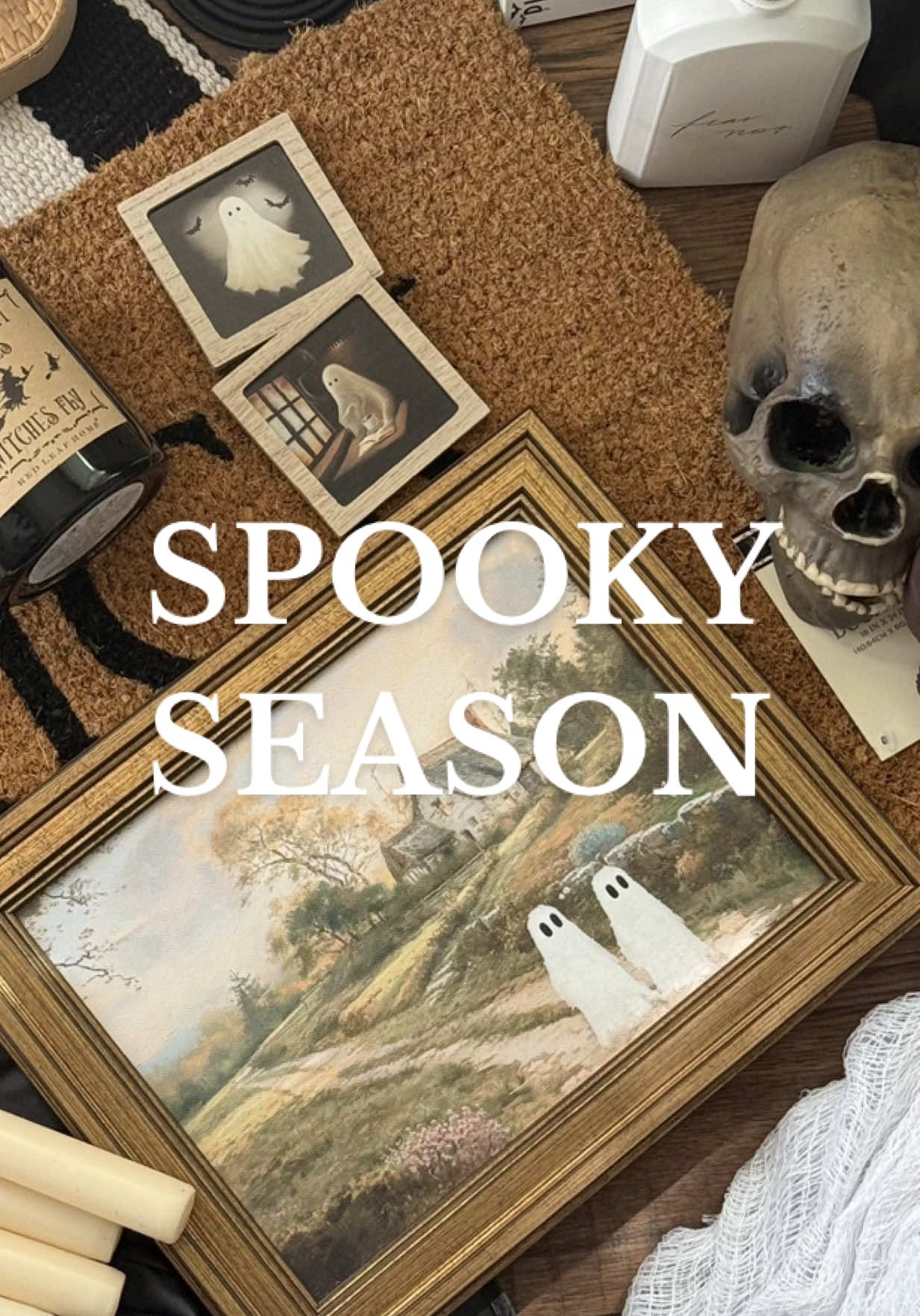 spooky season moved into mi casita on october 1st, i just finally hit record 🦇🕯️ #spookyseason #halloweendecor #fallvibes #cozyhome #micasita 