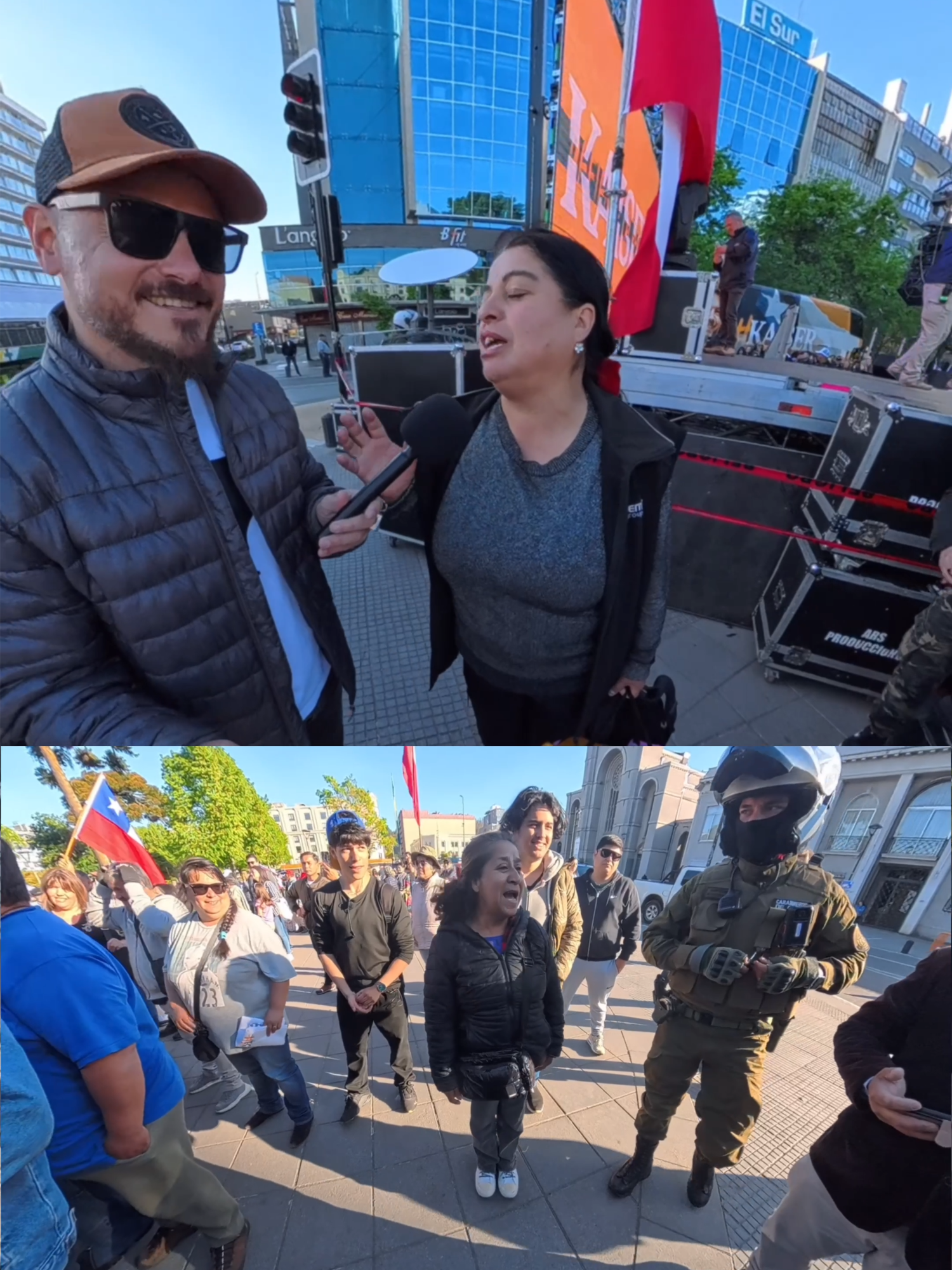 nos estaban gritando y peleando con los asistentes del main show jajaja ustedes saben que yo le voy a dar micrófono a quien quiera jajajaja las risas no nos van a faltar 👍🏼 #ruta4k #candidatopresidencial #johanneskaiserpresidente #conce