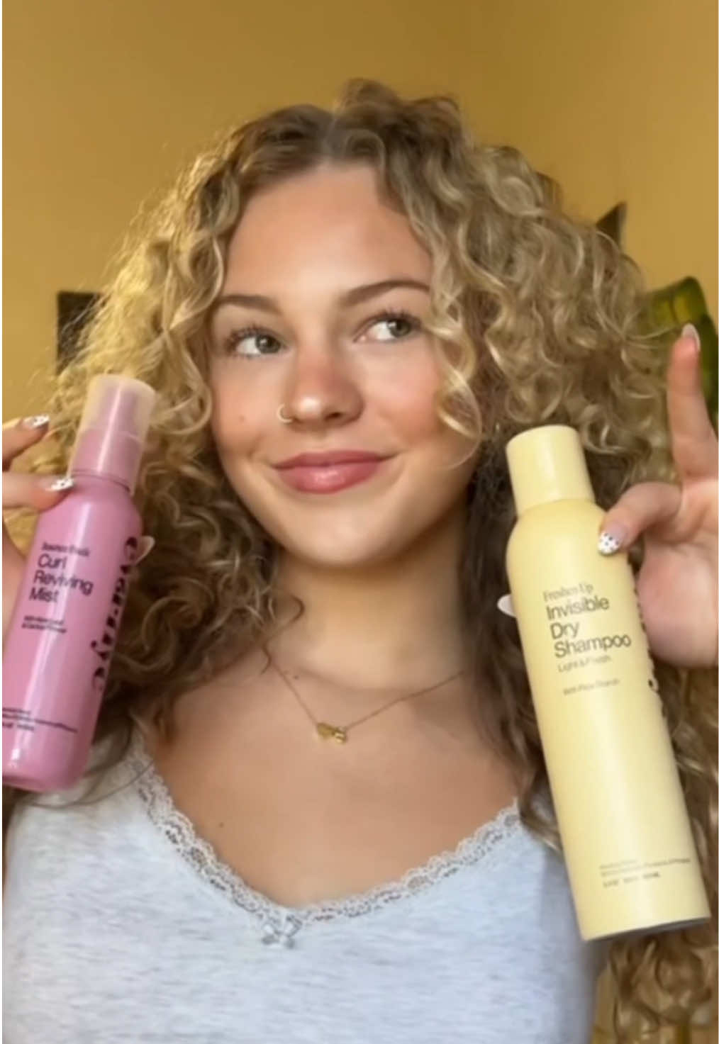 Want to extend your weekend curls? Watch as @stella refreshes her locks with just two #EvaNYC products! 🛍️ Shop Freshen Up Invisible Dry Shampoo & Bounce Back Curl Reviving Mist on eva-nyc.com #hairrefresh #curlygirl #curlyhairproducts