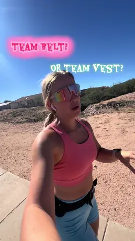 Team belt or team vest? I don’t know if I just had an awful vest or what but I couldn’t stand the bouncing on my chest while I ran. And I’m shocked to know how much this belt fits. I love it so far! #runningbelt #runningvest #Running #runtok 