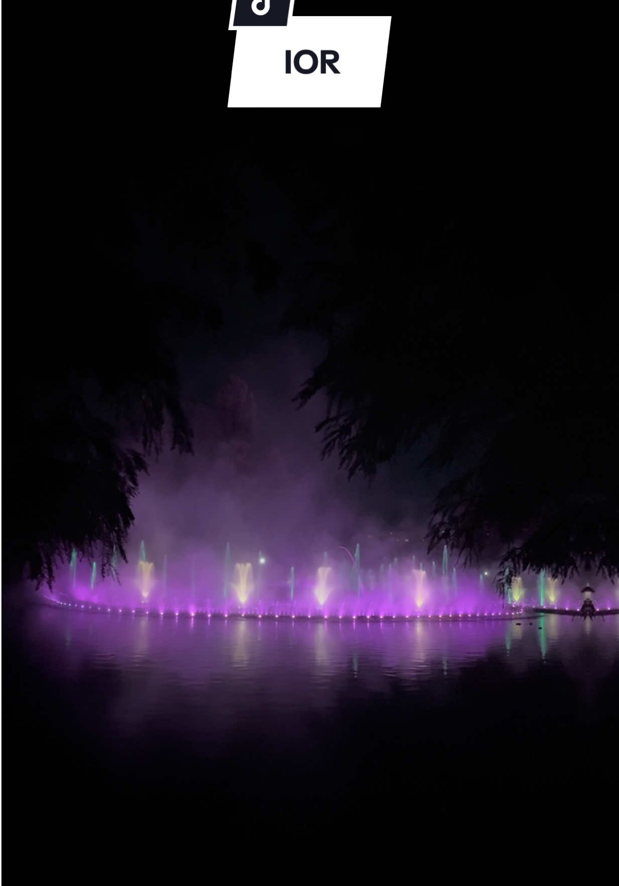 Parcul IOR noaptea arată MI-NU-NAT! 💙 #ior #bucuresti #night #lightshow 