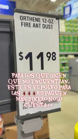 Este polvo es muy efectivo para las 🪳🪳🪳 no paguen más $dinero solo cuesta 12 en lowe’s y si es el de tapadera amarilla. #viral #fyp #orthenefireantkiller #cucarachas 