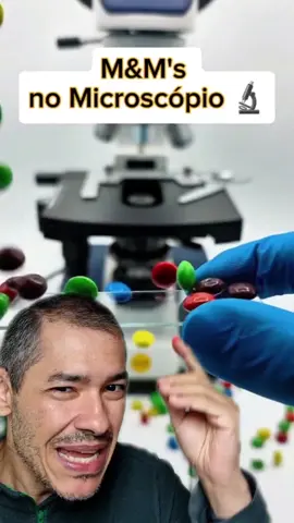 Vem Ver Chocolate M&M's no Microscópio  ##curiosidades ##microscopio ##biologia ##aprender ##fatoscuriosos 