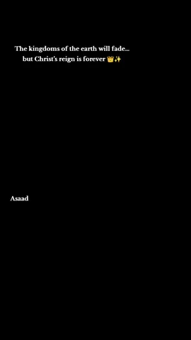 كل شيء في الدنيا فاني... إلا ملكك يا يسوع غير متناهي♥️☦️ #foryou #christian #fyp #viral_video #jesus 