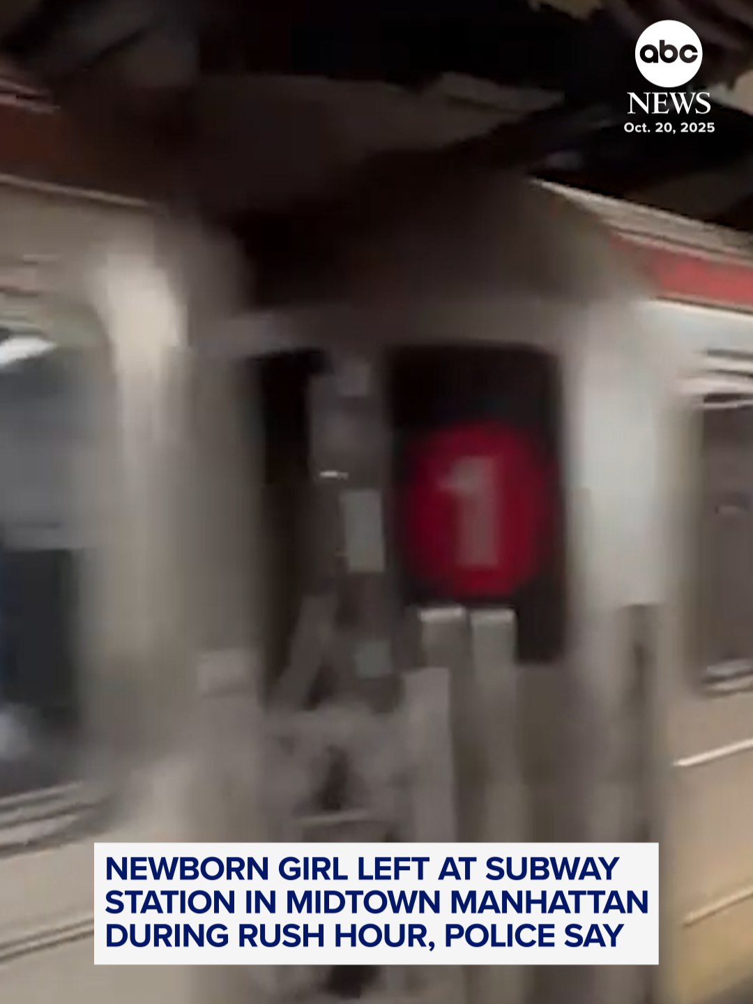A newborn girl was discovered wrapped in a blanket at a subway station in Midtown Manhattan during New York City's Monday morning rush hour, authorities said.   The baby was conscious and alert on the way to the hospital and she was admitted in stable condition, police said. The investigation is ongoing. #nyc #newyork #subway #news #abcnews