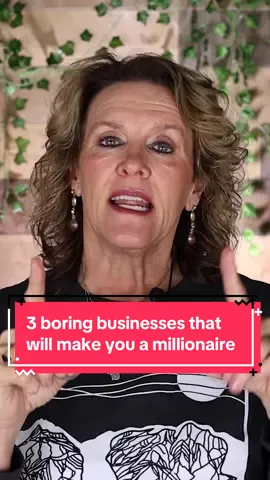 3 boring businesses that will make you a MILLIONAIRE. 💸👆🏼 #moneytip #moneytips #wealthymindset #rich #wealthy       
