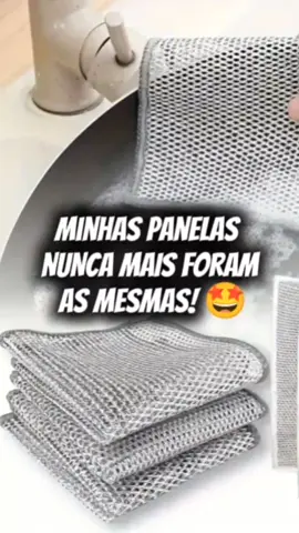 ✨ LIMPEZA SEM ESFORÇO! Panos de Aço Premium: removem gordura, areiam panelas e são reutilizáveis. Deixe tudo brilhando! 🤩 Kit com várias unidades! #ShopeeBrasil #Limpeza #Cozinha #Casa #AchadinhosShopee