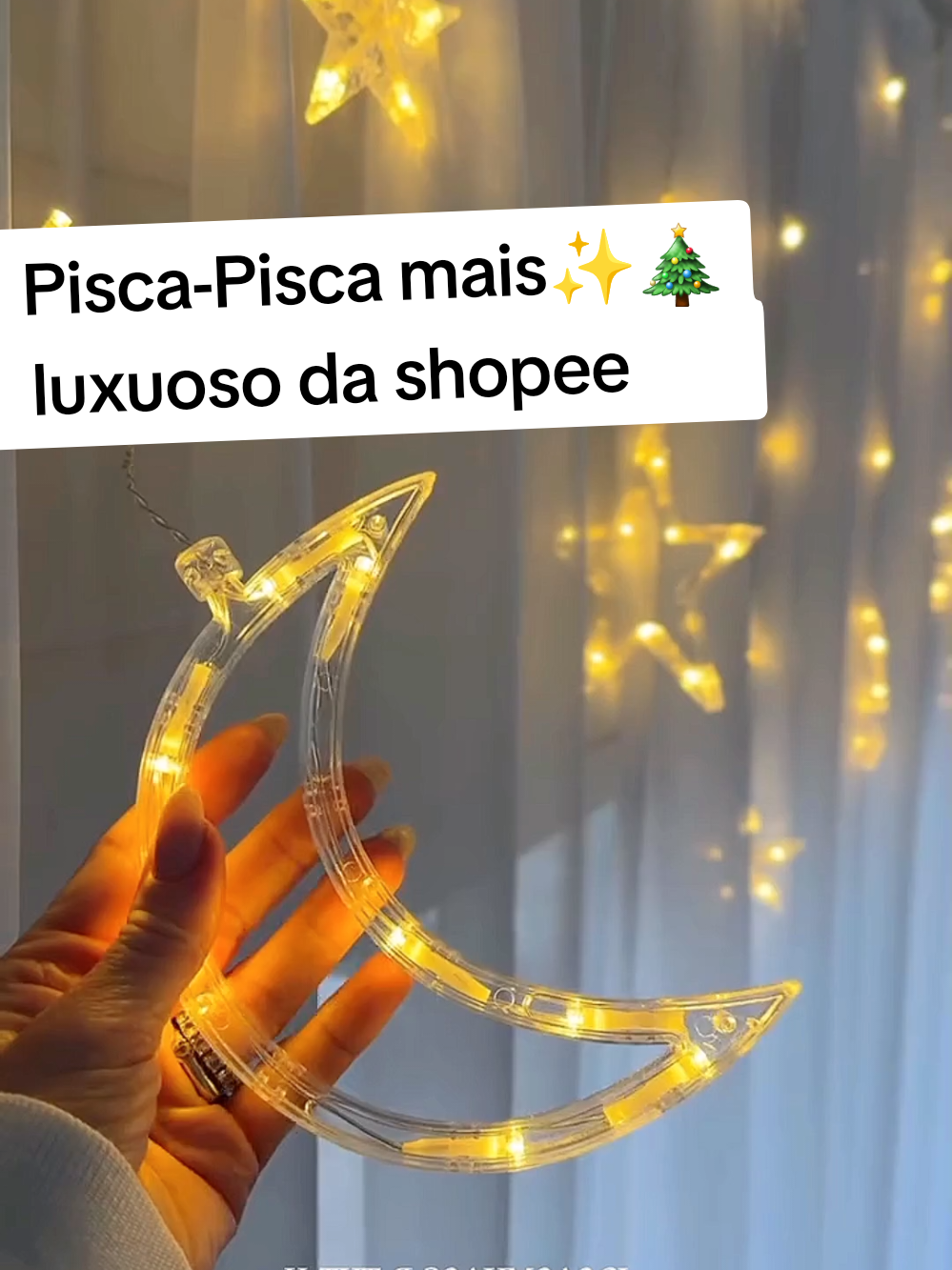 Pisca-Pisca perfeito da shopee 🔎ID:CEY-MHJ-QLM #piscapisca #decoracaonatalina #casadecorada #decoracao #cortinas 