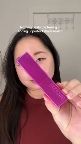 💗 1st time blind buying a foundation and the shade match is ✨ PERFECTION ✨ . You need to try this @BASMA Beauty foundation stick!!  . #makeupswatches #tiktokshopcreatorpicks 