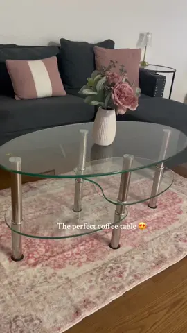 Absolutely love it! 😍 #glasscoffeetable #coffeetable #fyp #falldealsforyou #homedecor 