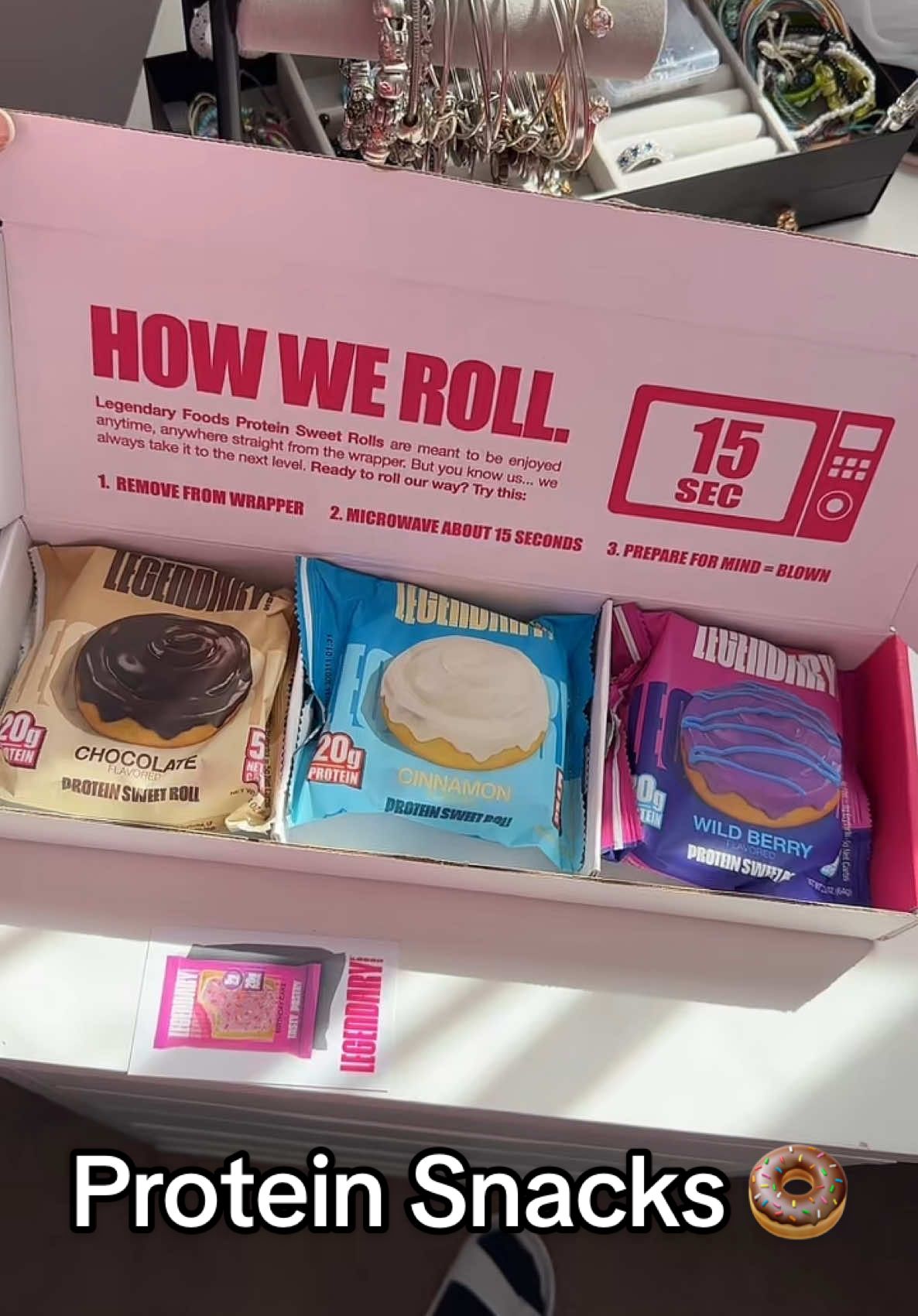 a protein sweet treat you didn’t know you needed 🤤    @Legendary Foods ❤️🍩💪🏻  #proteinsnack #legendaryfoods #tiktokshop #food #tiktokmademebuyit 