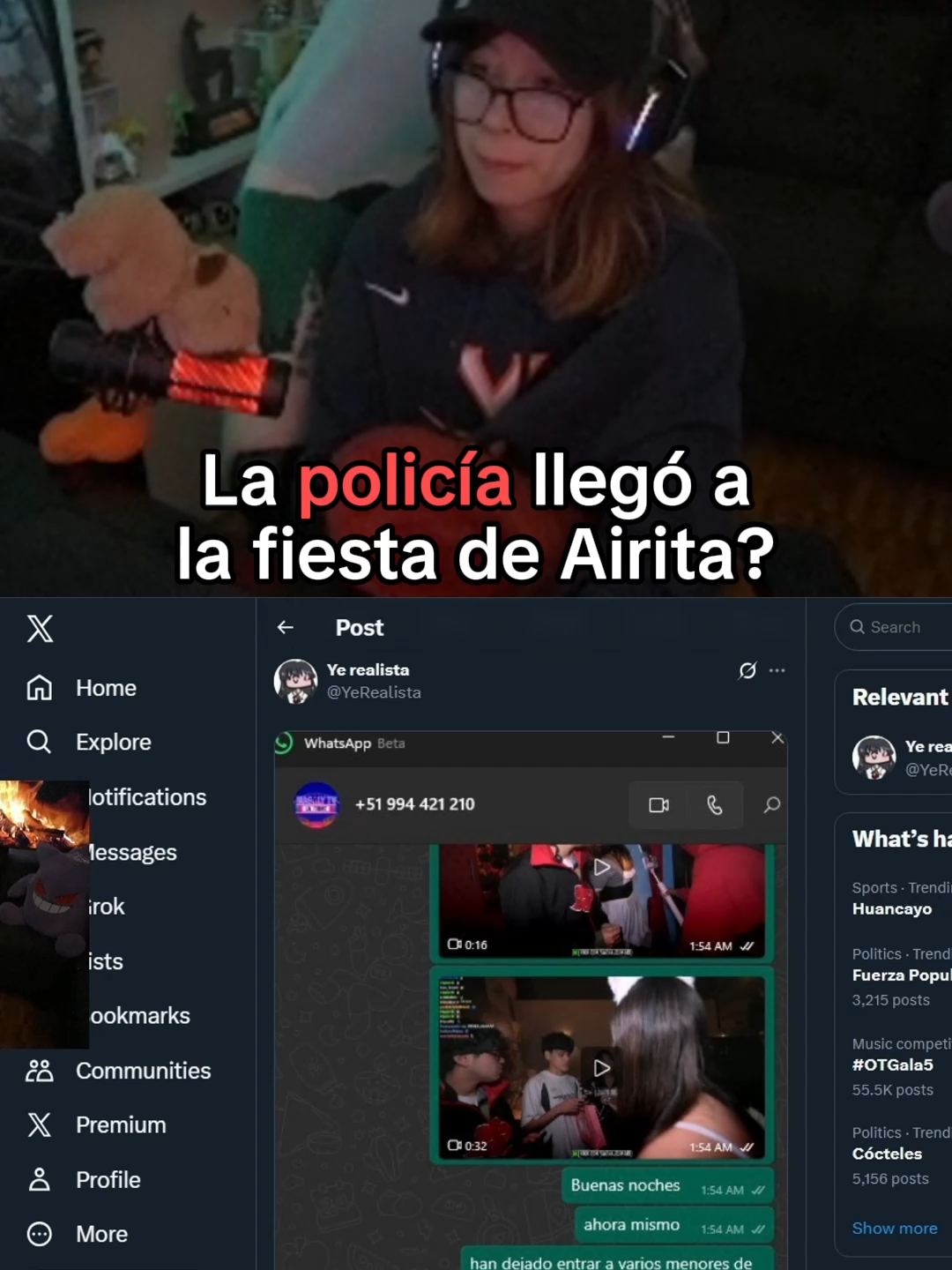 Spoiler: no llegó nadie :v #valerihe #airita #airitamiau #daarick #thedaarick28 #parati #fyp #kickperu #gatchurras😺💘