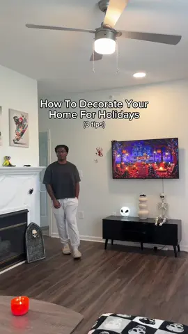 How to Decorate your home for holidays.  #halloweendecor #halloween #homedecor 