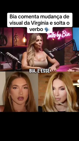 Bia comenta mudança de visual da #virginia e solta o verbo.  #famososdotiktok #leodias #fofoca #virginiafonceca 