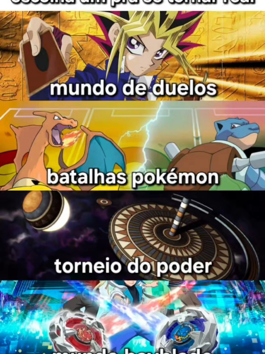 To indecisa entre mundo de duelos e beyblade😭😭