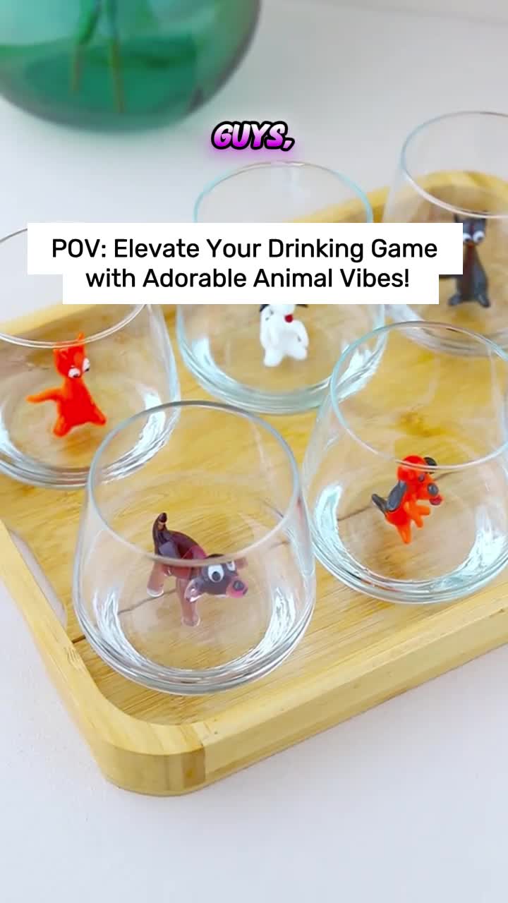 Handmade 3D Drinking Glass Cup with Cute Animal Figurine Inside Stemless Design for Water Wine Milk Beverages Unique Gift Idea #glassware #drinkware #glasscupswithstraw #whiskeyglasses #starbucksbearglasscup #glassfoodcontainer #wineglasses #glassmugs #handcraftedglass #glasscupswithlidandstraw