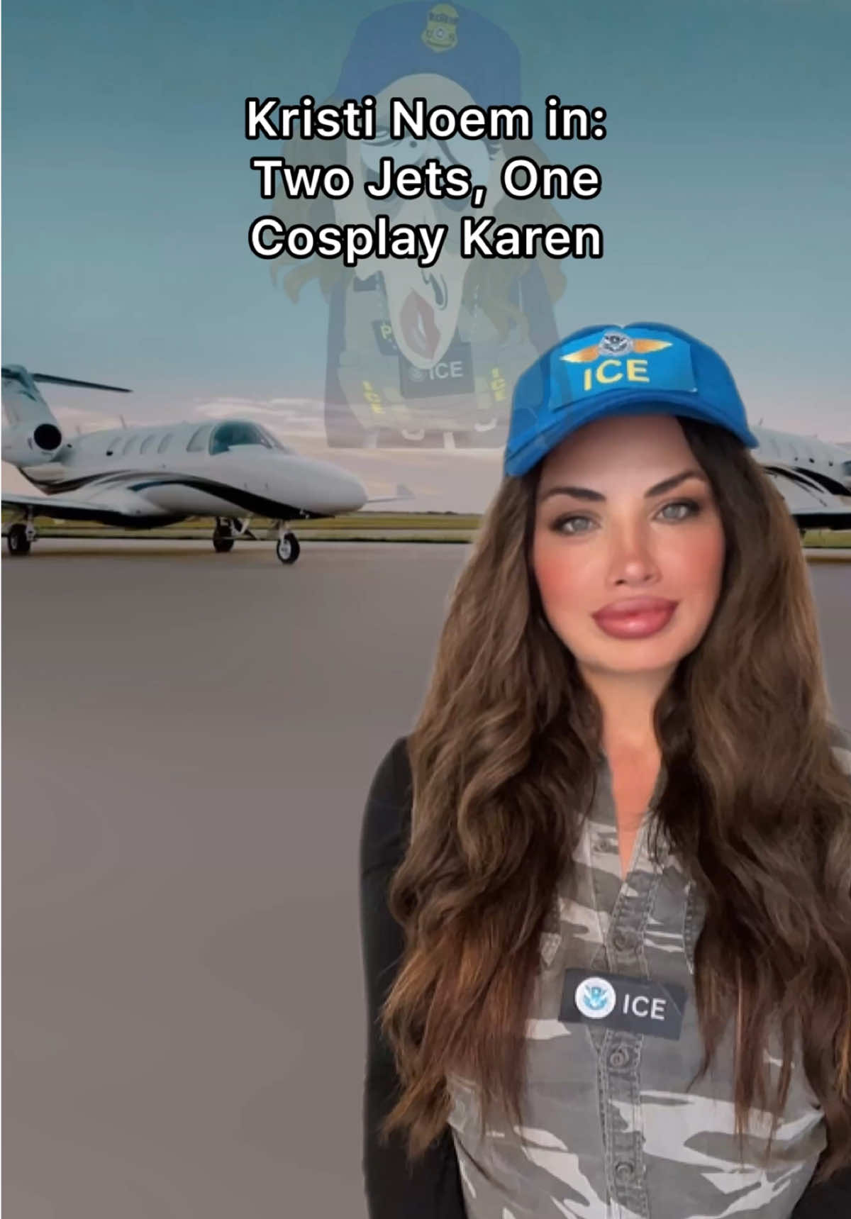 Kristi Noem just got two new private jets- #kristinoem #parody #politicalsatire #politicalcomedy #jet 