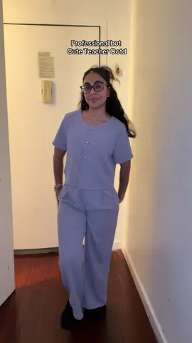 From @SHEIN !! I’m wearing a size small but the pants are a little big 🥲 #teacher #teacherootd #officeootd #ootdinspo #ootdfashion 