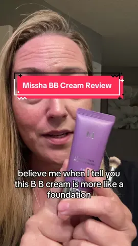 If you’re in your 40s it’s time to ditch the foundation and switch to a good BB cream. I love this one from Missha! #koreanskincare #bbcream #tiktokbeautyfinds #makeupformatureskin #bestfoundation 
