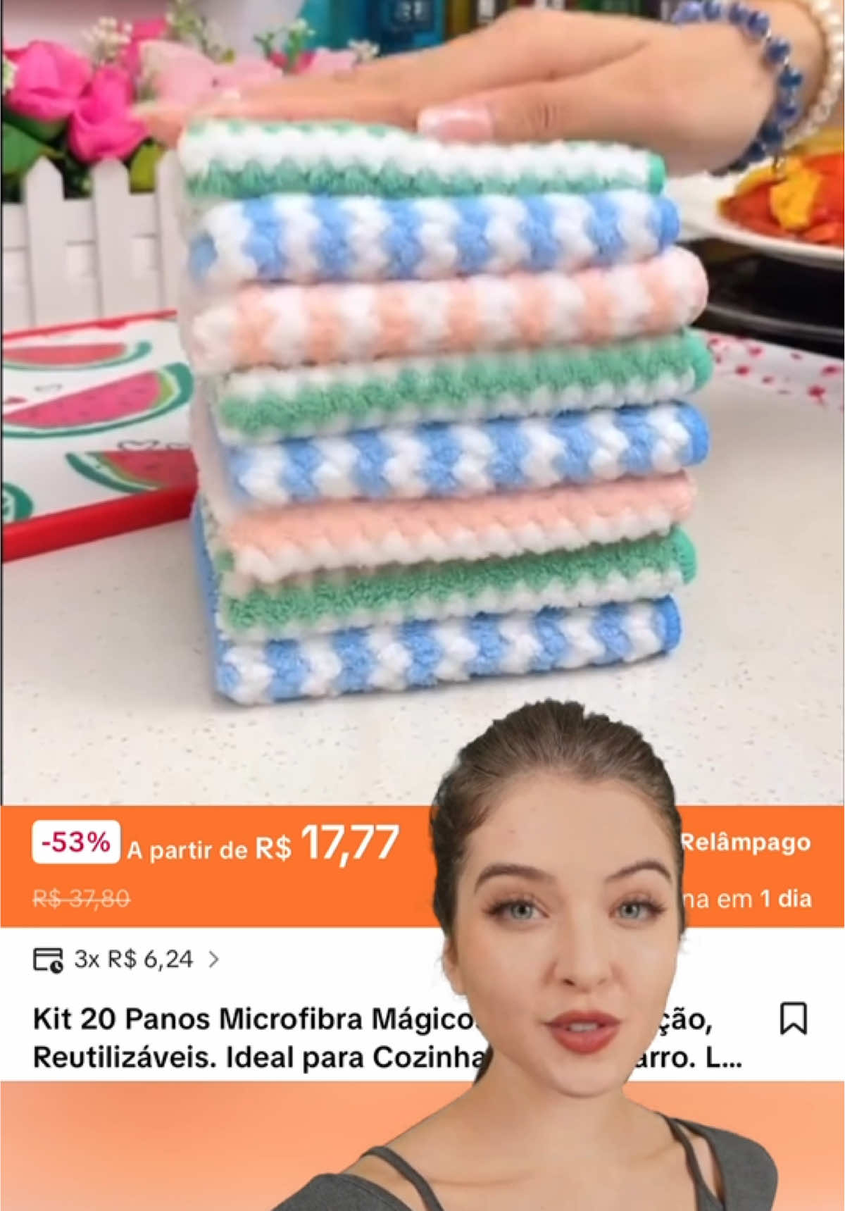 O SEGREDO da limpeza perfeita está aqui! ✨ Diga adeus aos panos que não limpam! Este kit de Pano Mágico de Microfibra absorve tudo, não solta fiapos e não risca. É qualidade premium para sua casa e carro! Clica no carrinho e garanta o seu kit super completo com 20 unidades. #PanoDeMicrofibra #LimpezaDeCasa #DicasDeLimpeza #AchadinhosTikTok #CarroLimpo    @Monnetik1  @Monnetik1  @Monnetik1 