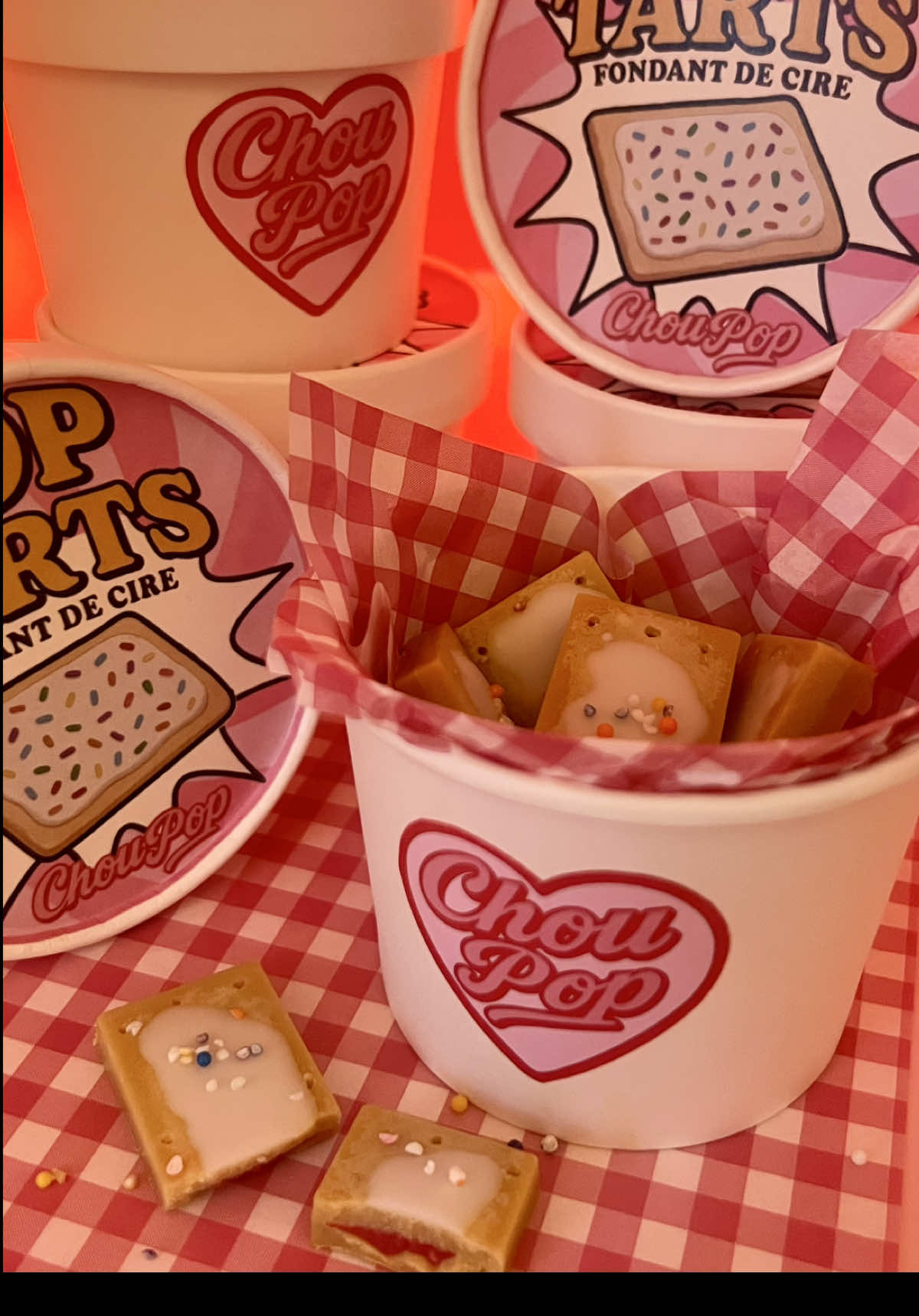Mini poptarts fondants de cire de soya #waxmelt #fondantsparfumés 