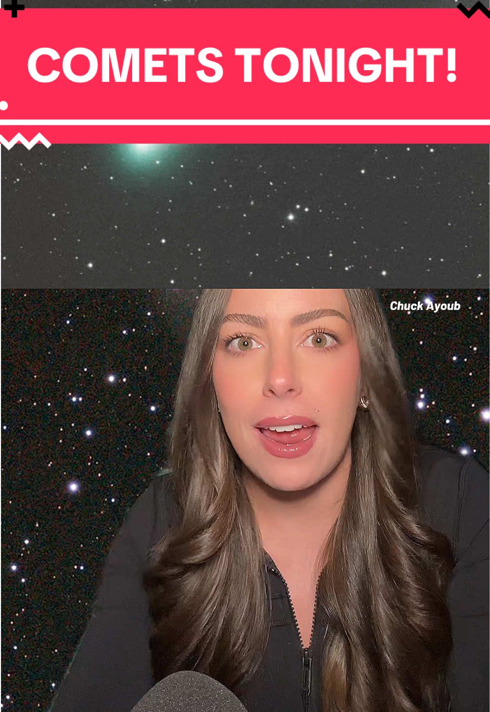 TWO comets in the night sky this week alongside the Orionids meteor shower and the new moon! #space #Astronomy #nasa #Science #TikTokLearningCampaign   