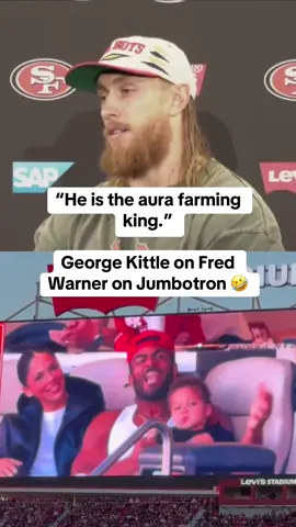 George Kittle said 49ers almost had to go on a silent count cause Levi’s Stadium was so loud for Fred Warner 😂 (via @49ers, @thesfniners) #nfl #football #49ers #nflfootball